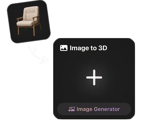 Envie uma imagem de origem para geração 3D com AI