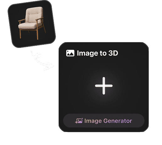 Carica un'immagine sorgente per la generazione AI 3D