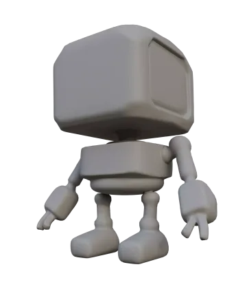 Robot base mesh 3D model result from Rodin
